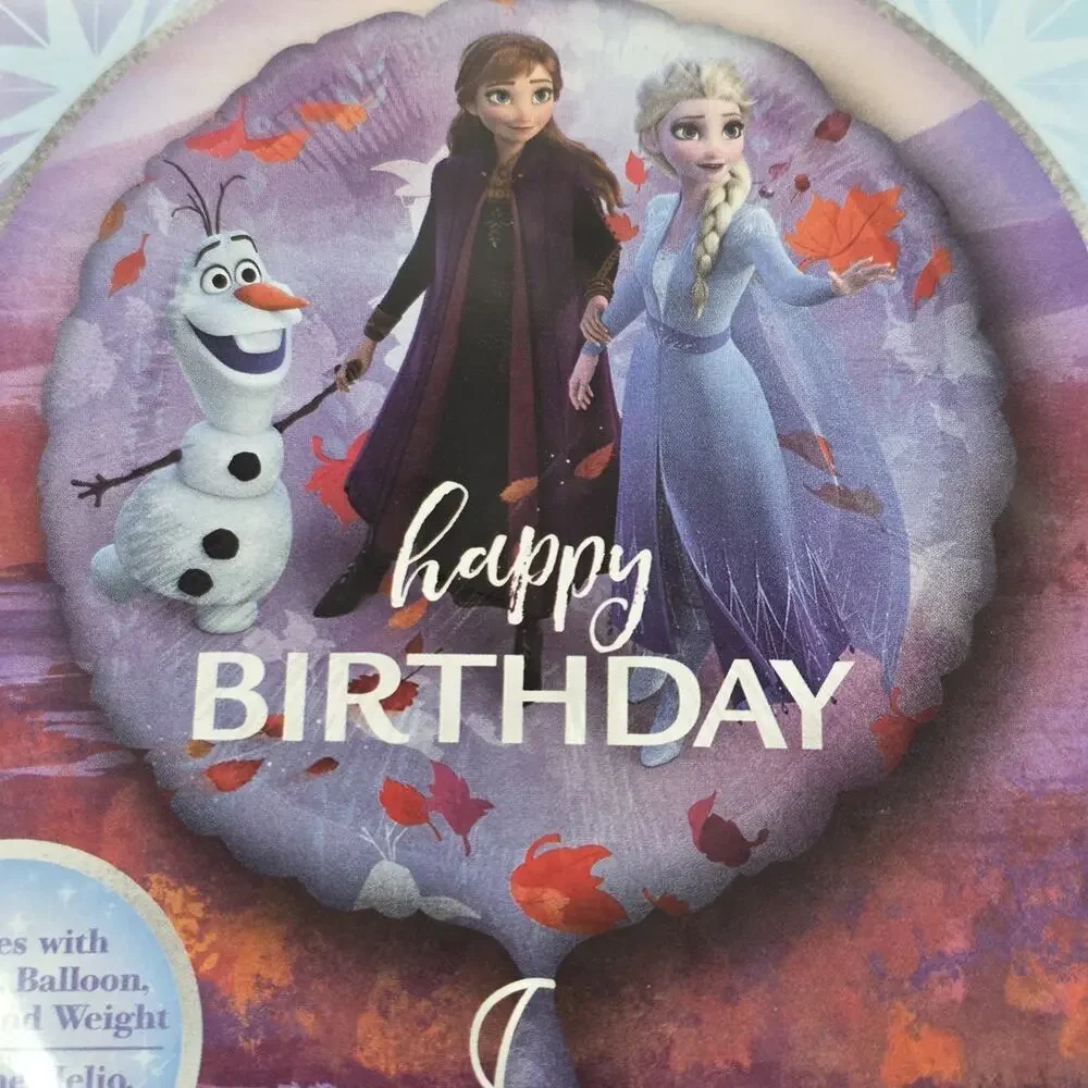Disney Frozen Happy Birthday Balloon Kit 17in Elsa Anna Olaf Foil NEW